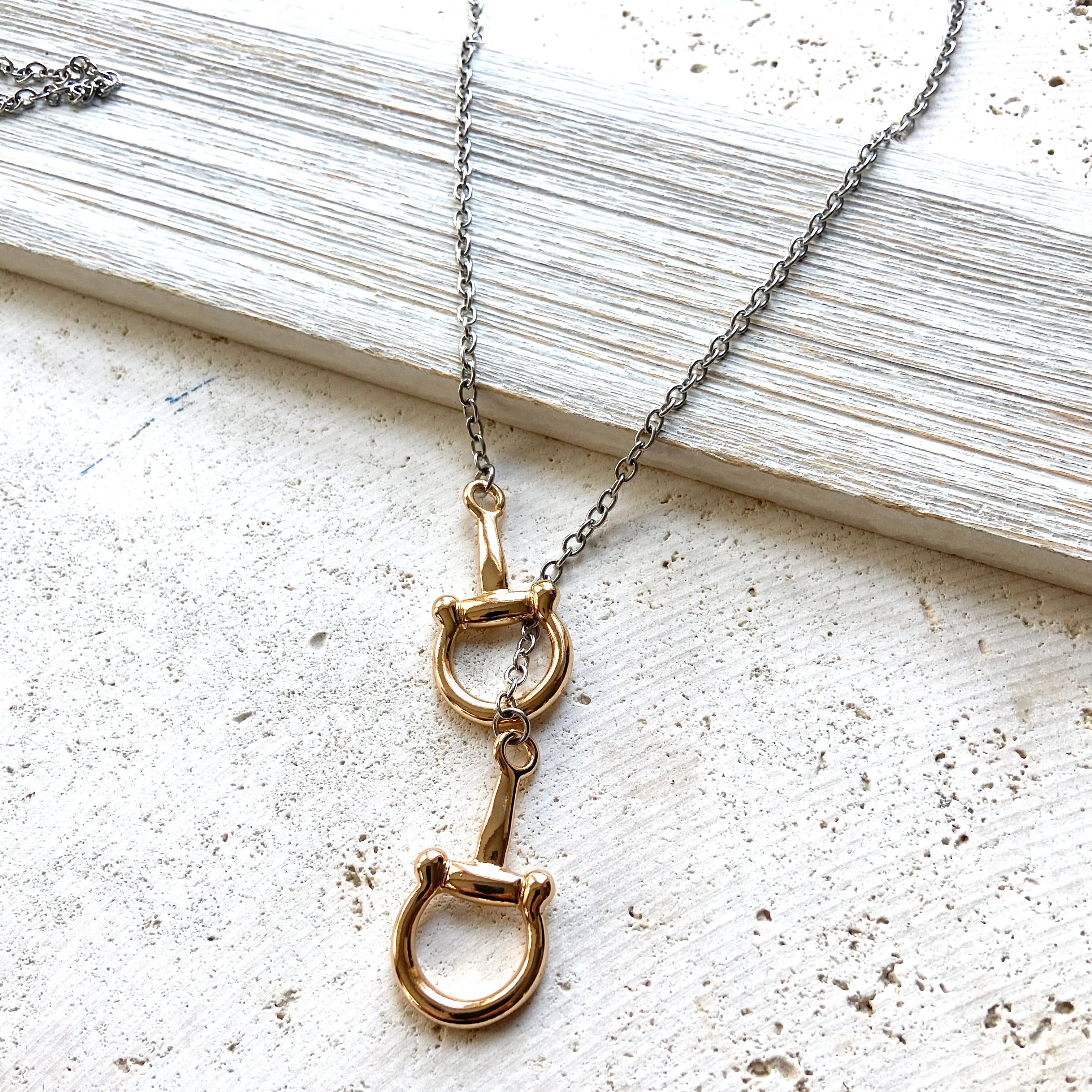 Horse Bit Lariat Necklace