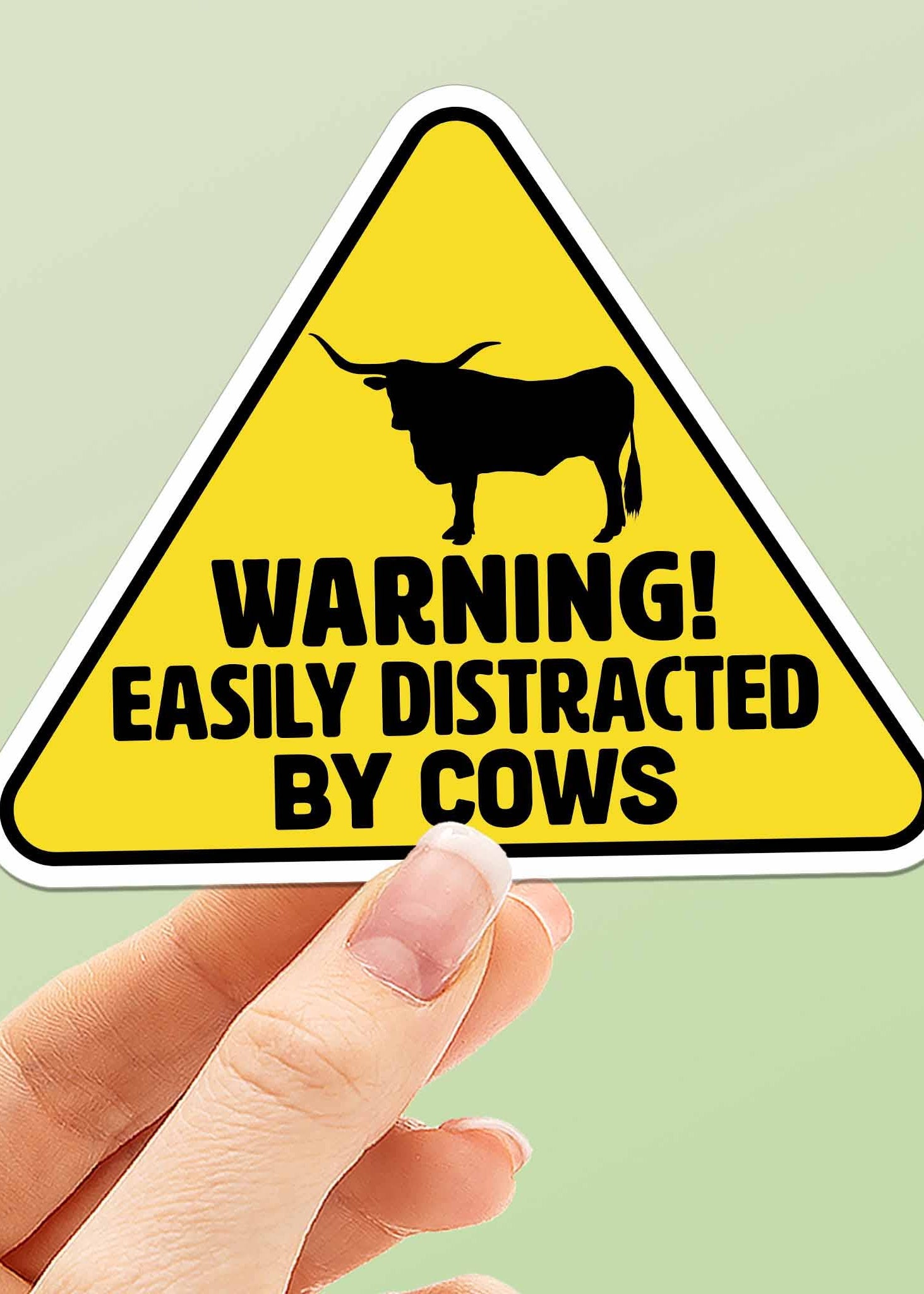 Distracted By Cows Sticker - Tucker Brown