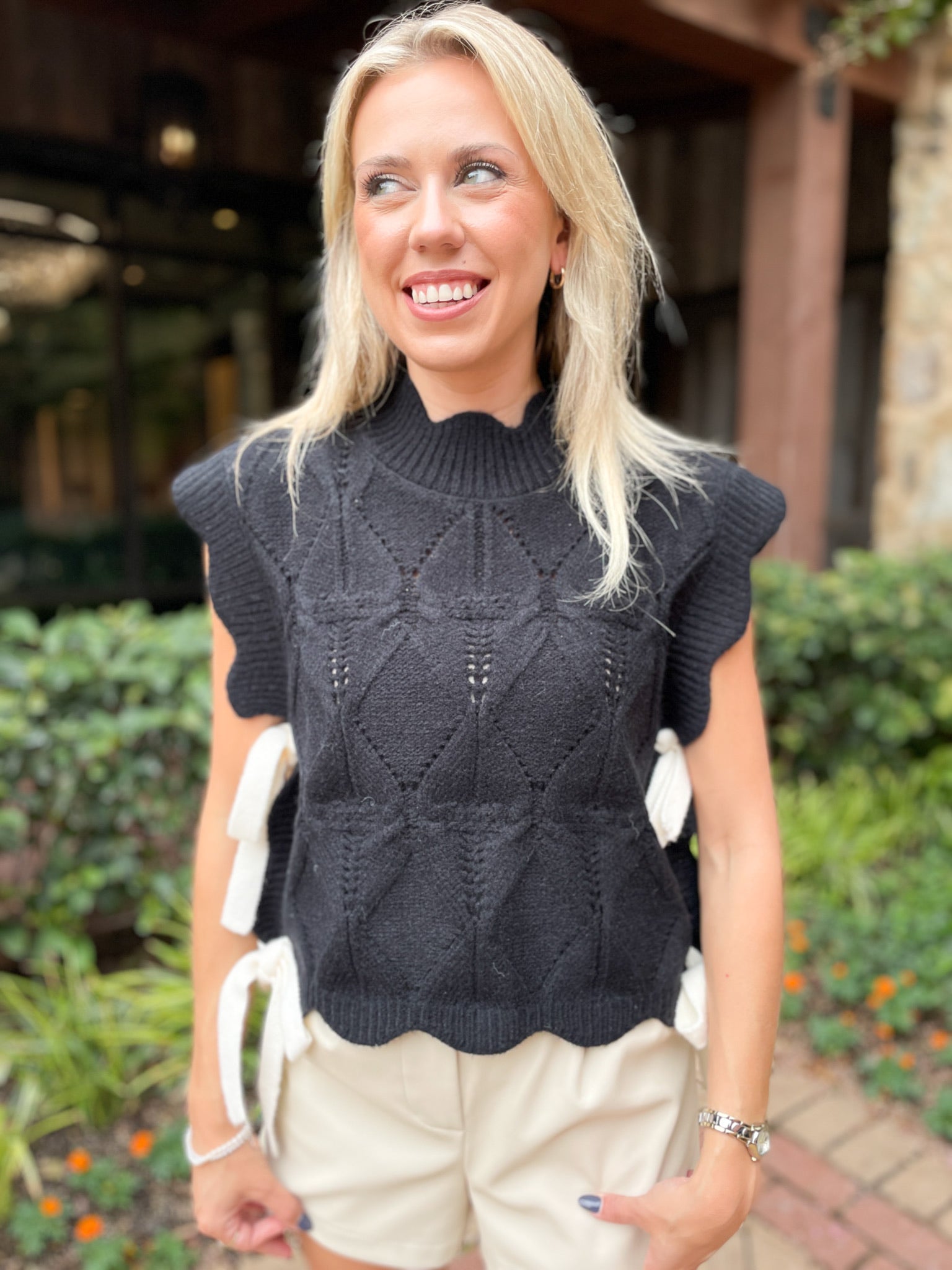 It's A Tie Sweater - Black