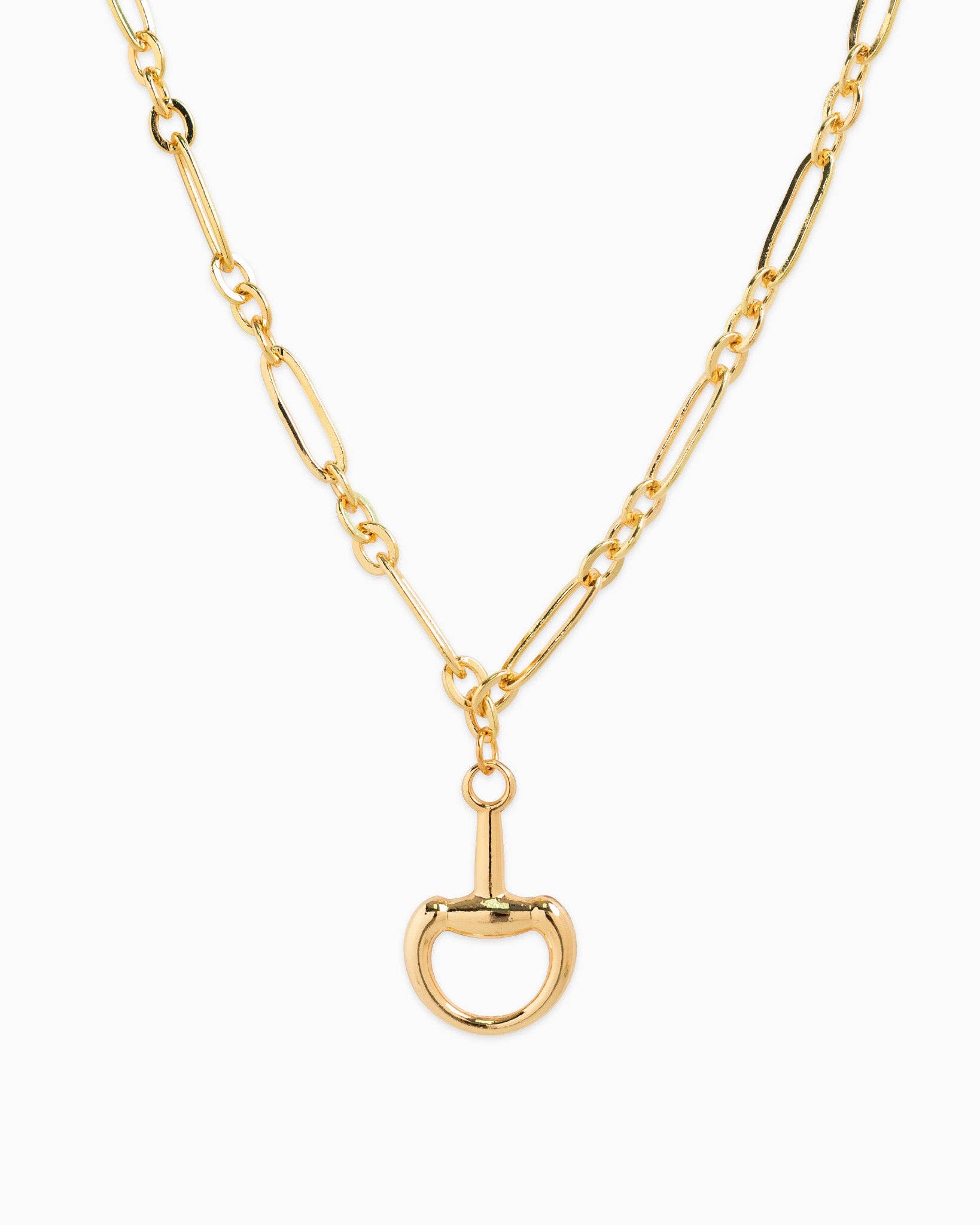 Horsebit Linked Necklace - Gold