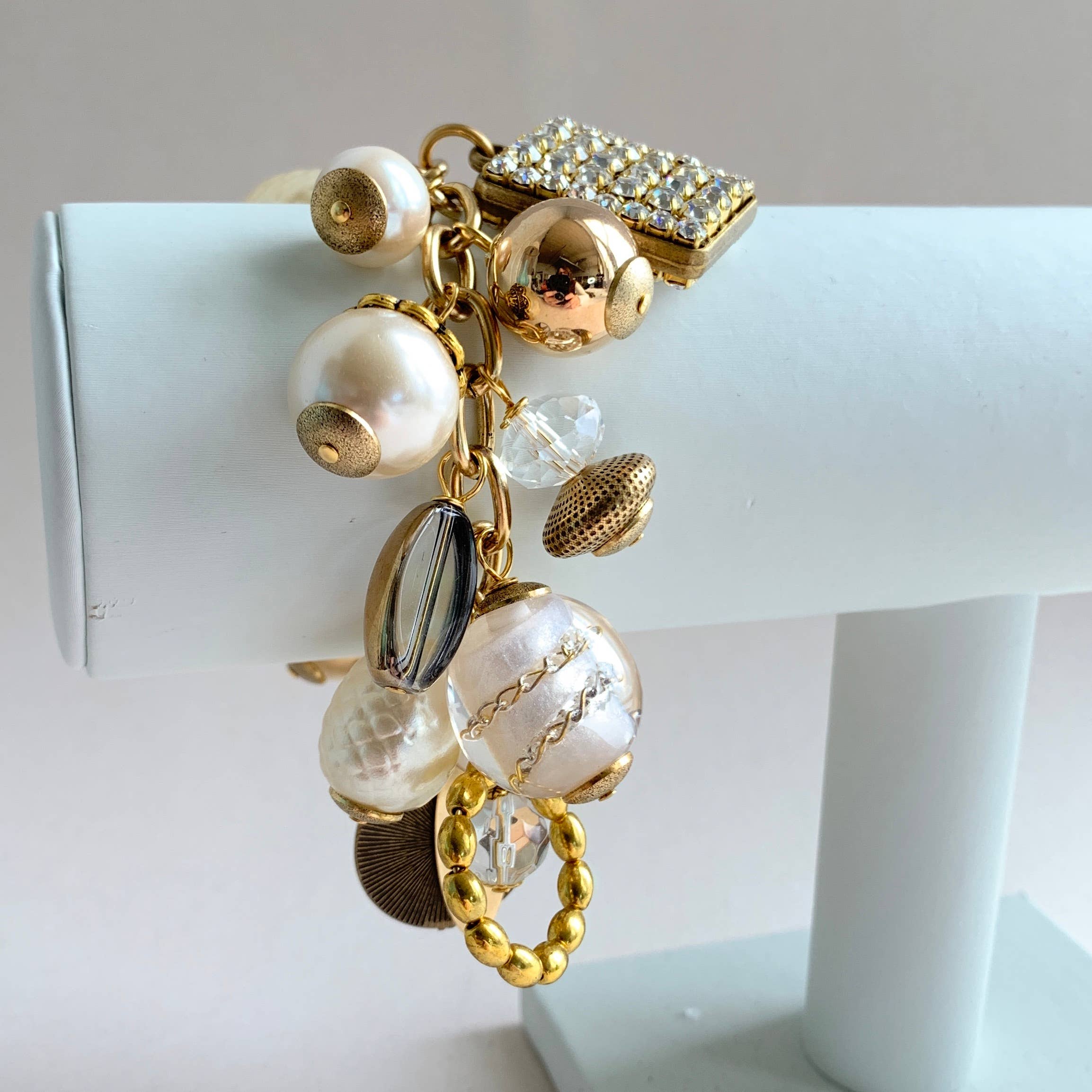 Classic Pearl Bauble Charm Bracelet