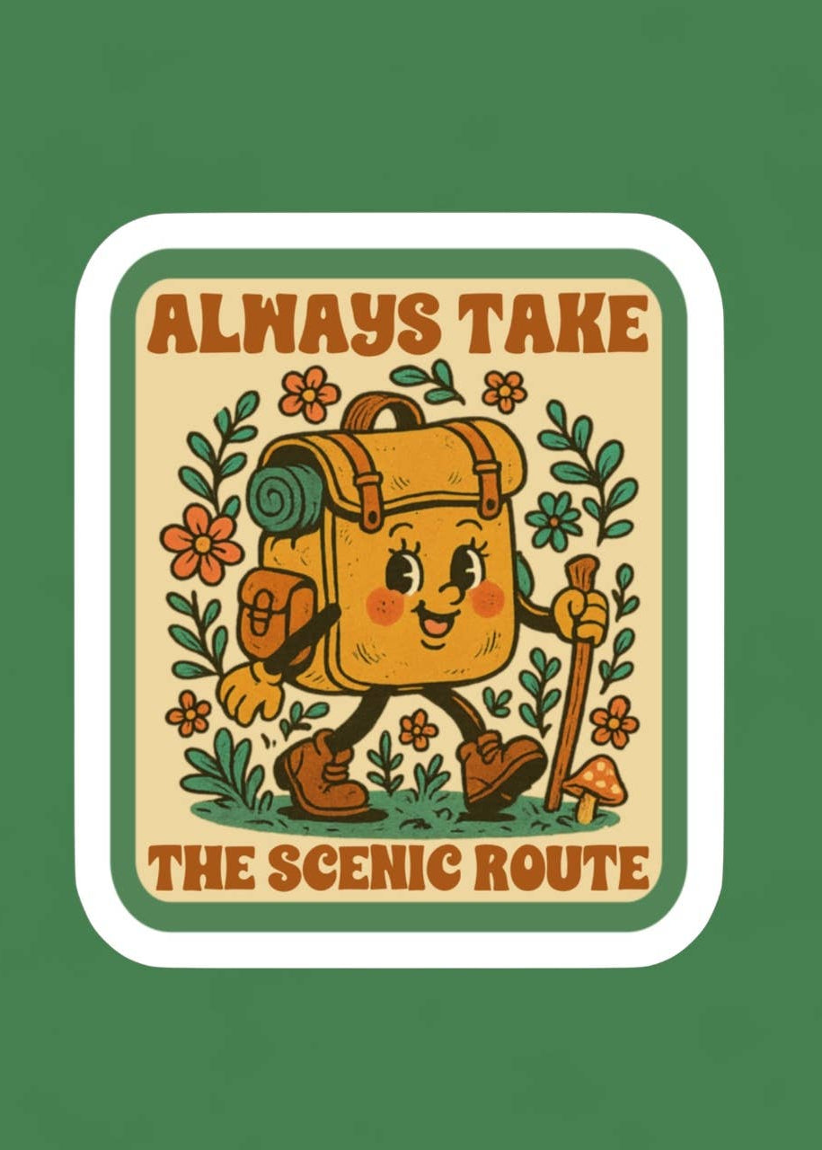 The Scenic Route Sticker