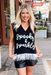 ZZZ Spooky + Sparkly Sweater Tank - Tucker Brown