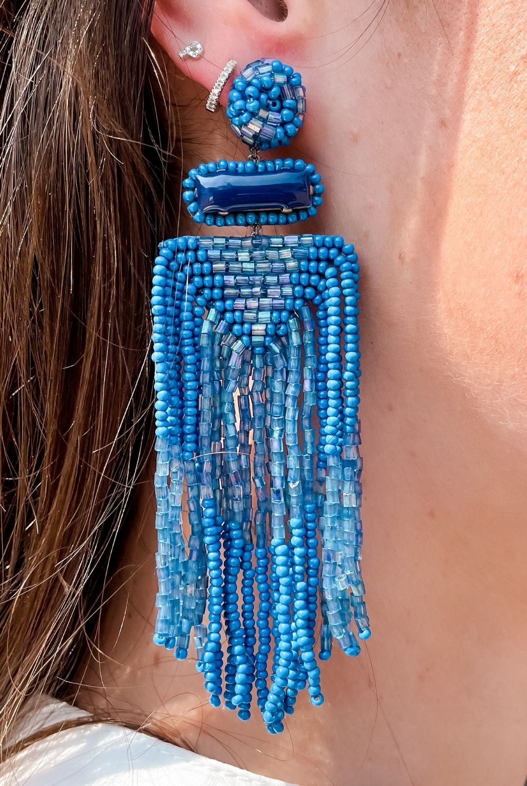 Jody Earrings - Blue