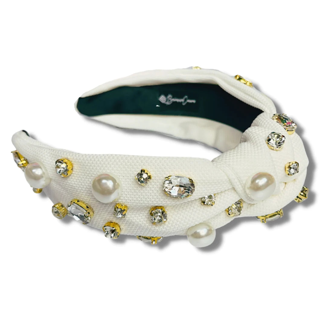 Pearls + Crystals Headband