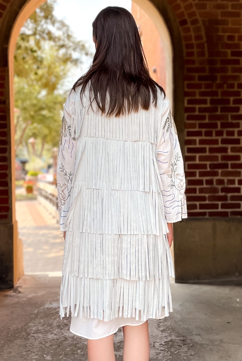 Fringe With Benefits Vest - Grey