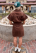 Double Pocket Denim Dress - Brown - Tucker Brown