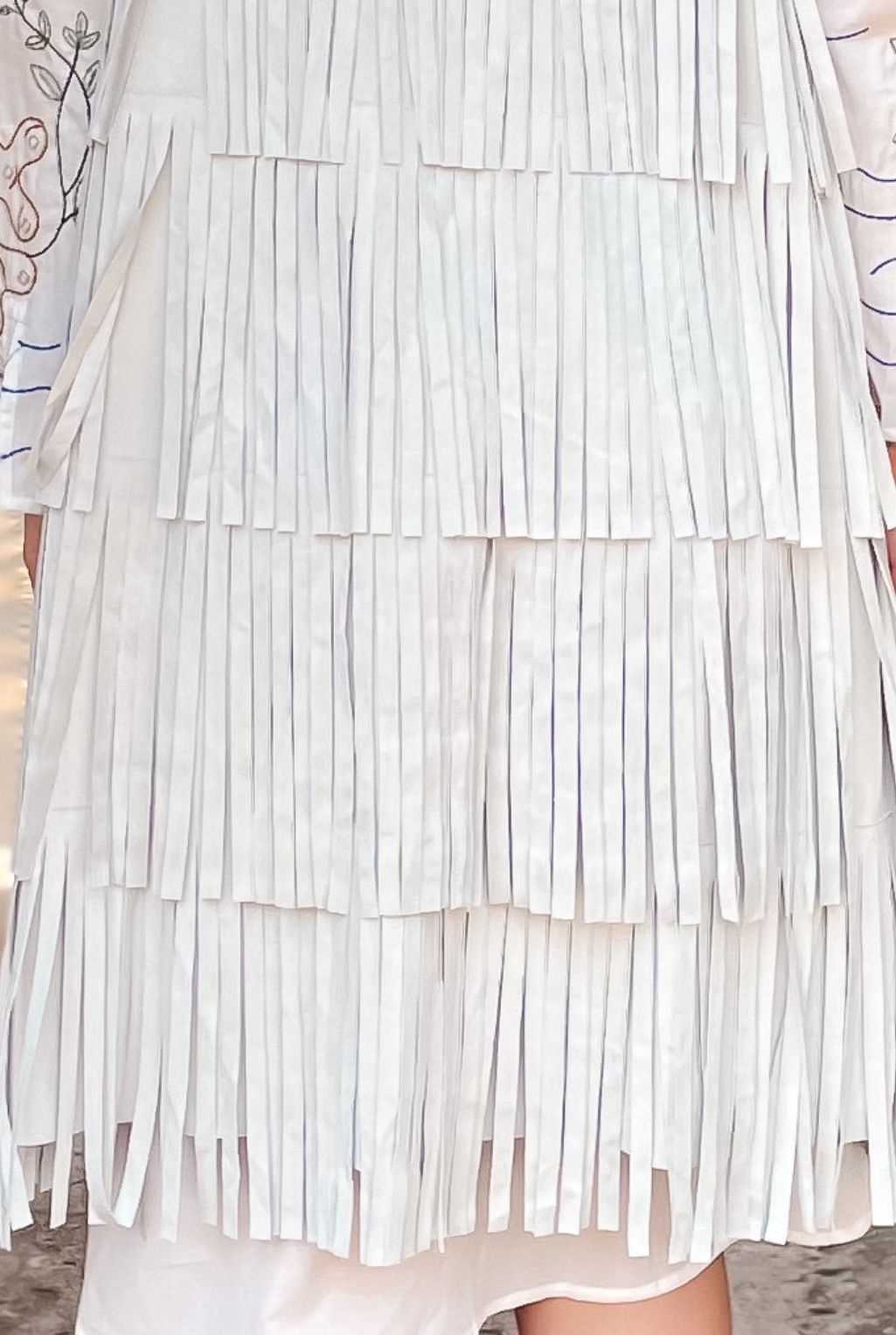 Fringe With Benefits Vest - Grey