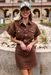 Double Pocket Denim Dress - Brown - Tucker Brown