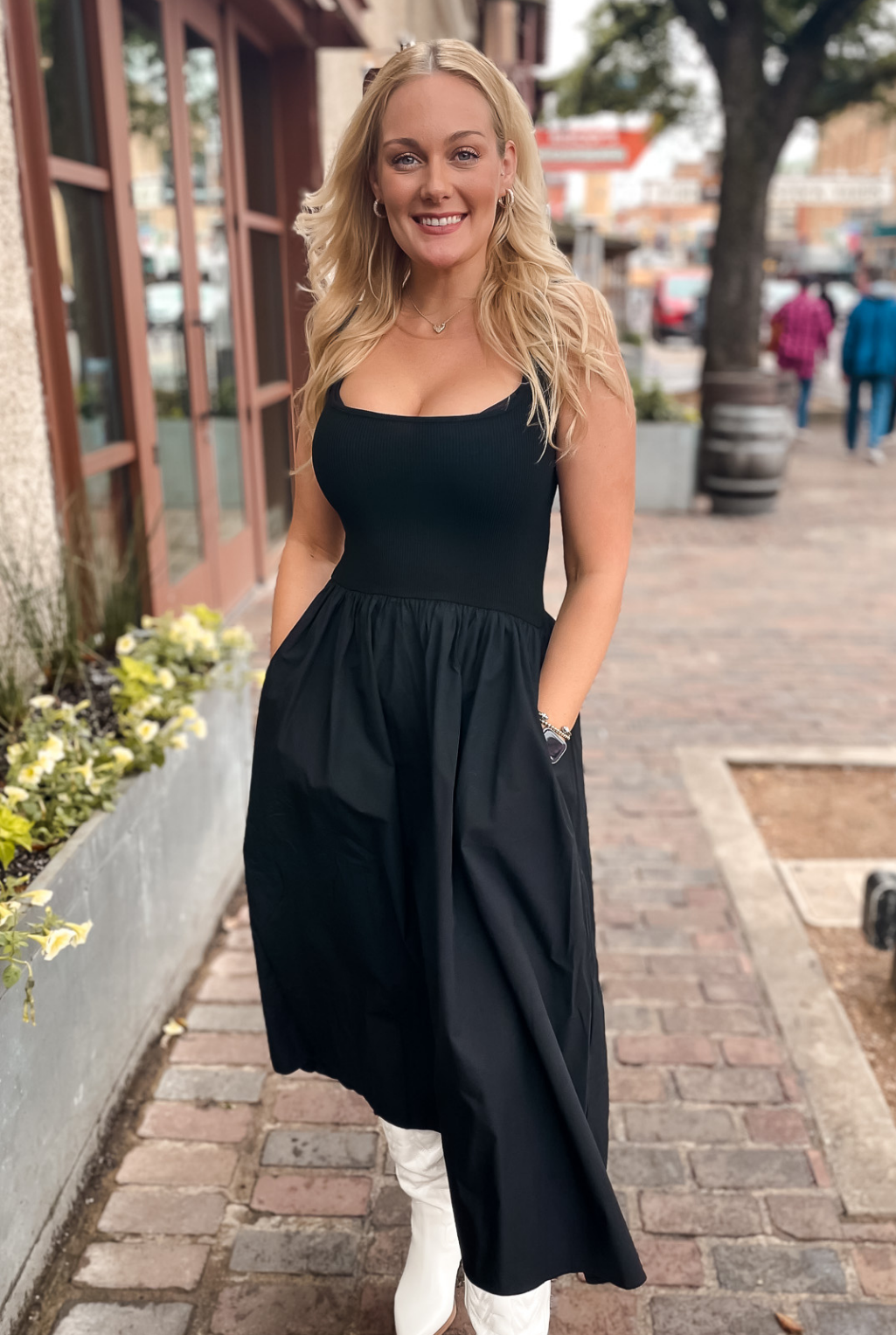 Bebe Tank Dress - Black