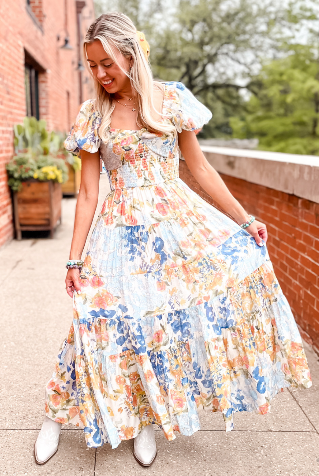 Iris Floral Dress