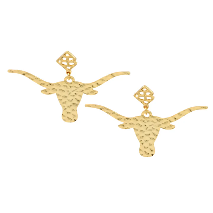 Longhorn Earring - Gold