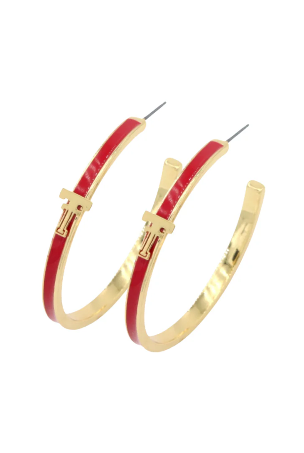 Texas Tech Hoop Earring