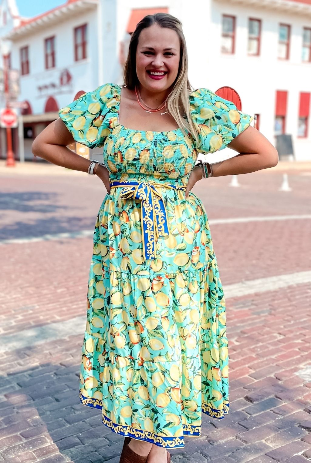 If Life Gives You Lemons Dress - Green