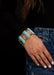 Bar Stretch Bracelet - Turquoise - Tucker Brown