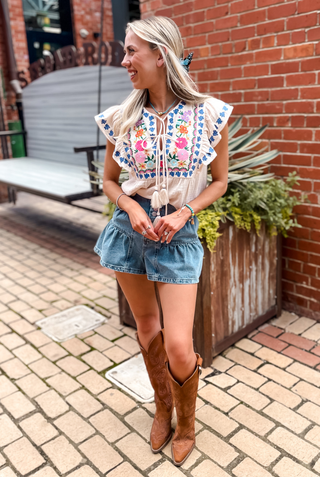 Ellen Embroidered Top
