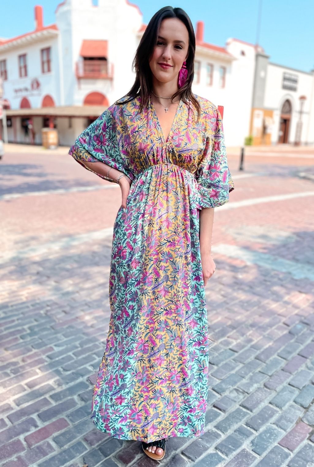 Caitlyn Deep V Dress