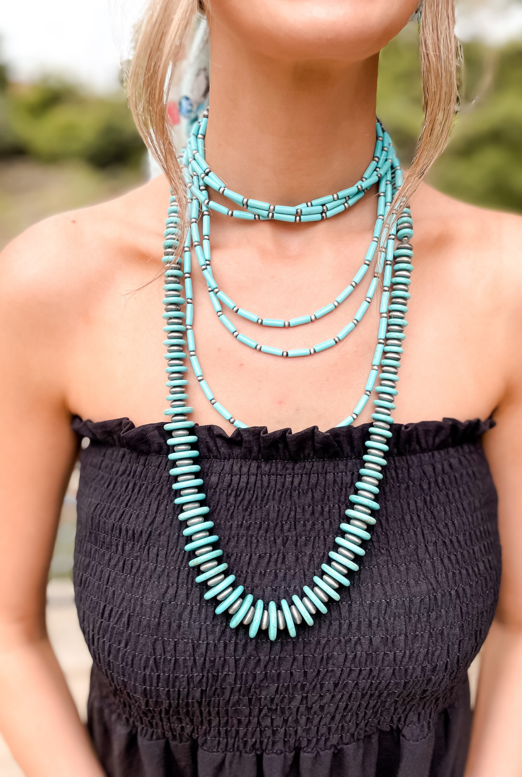 Strands of Turquoise Necklace - Main Image
