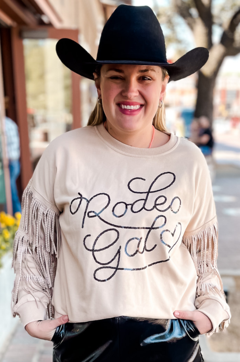 Rodeo Gal Fringe Sweatshirt