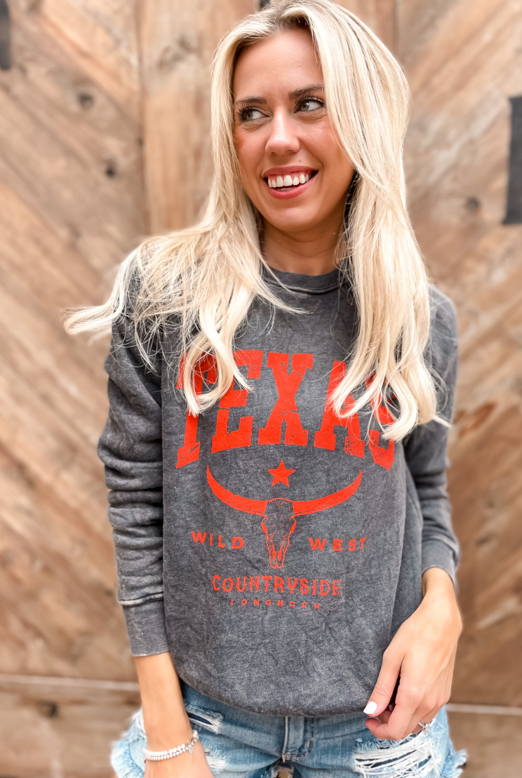 Texas Wild West Sweatshirt - Black