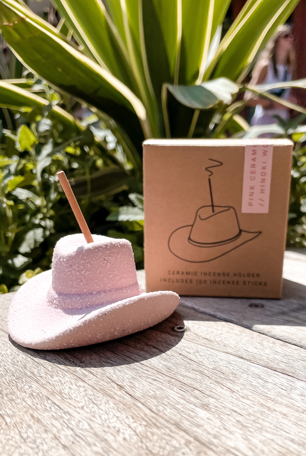 Cowboy Hat Incense Holder - Pink