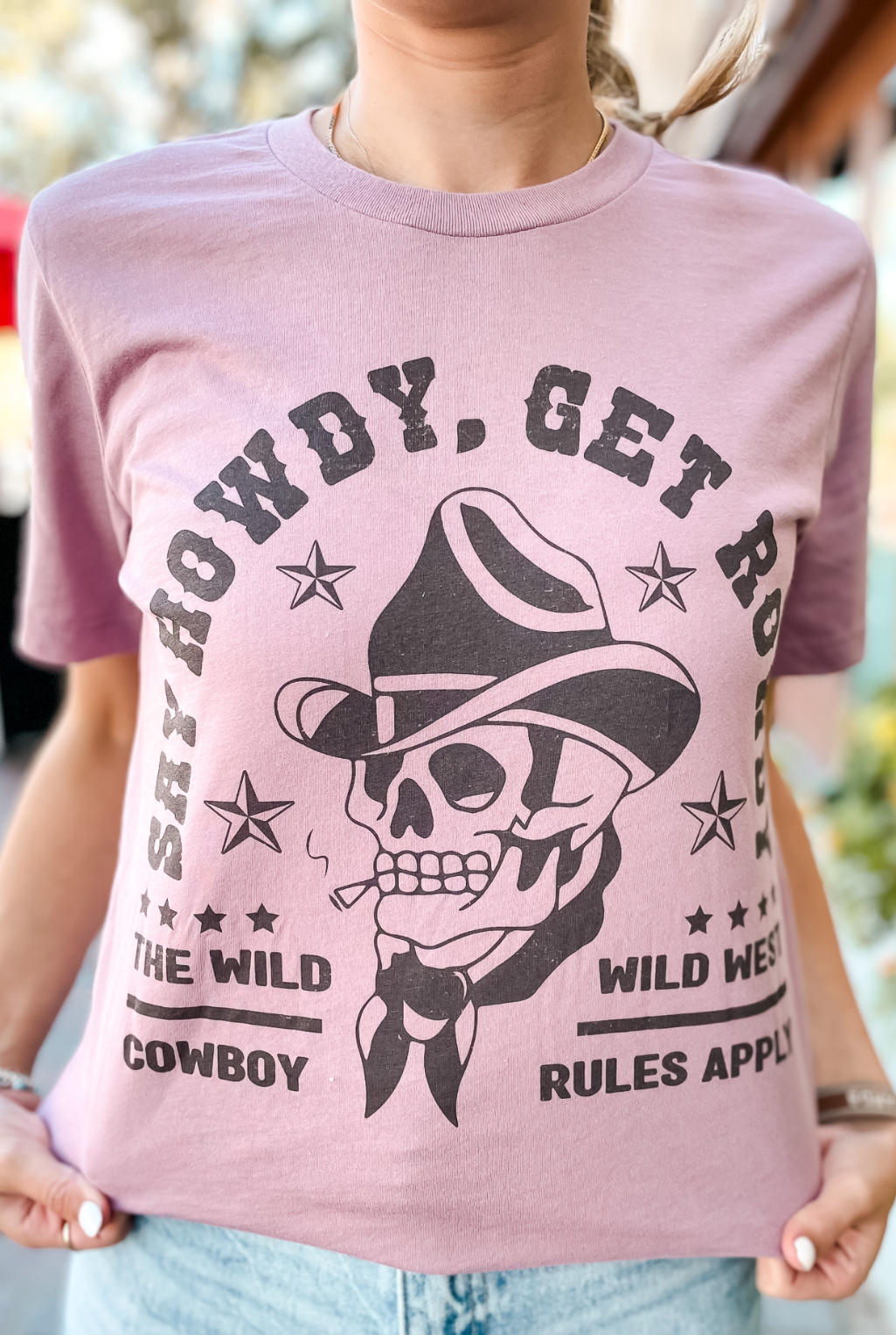 Say Howdy - Get Rowdy T-Shirt - Orchid