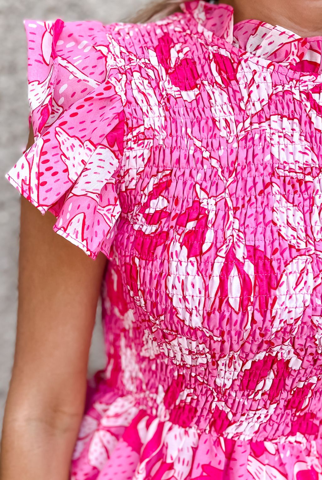 Kailey Ruched Dress - Pink