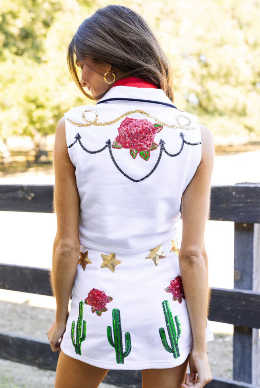 Cowgirl Icon Skirt - White