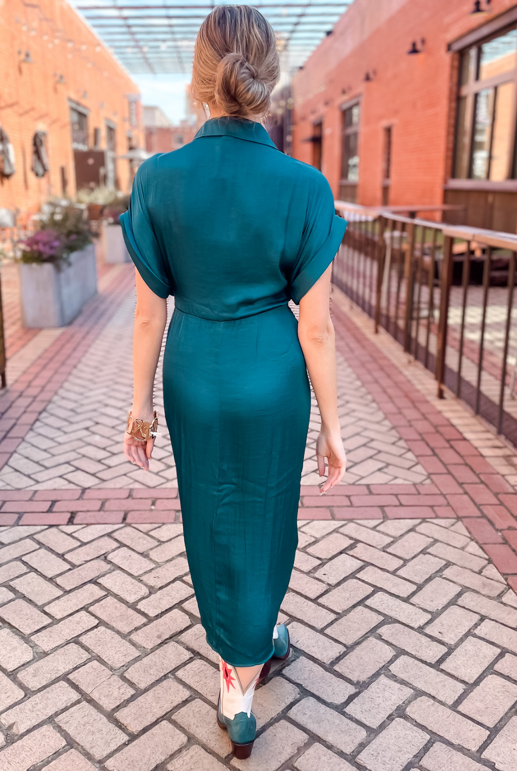 Tori Tie Dress - Teal