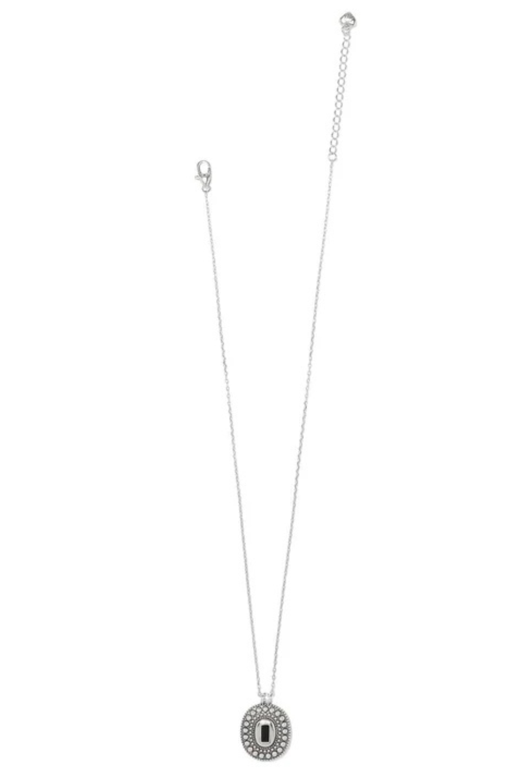 @ Pretty Tough Gem Necklace - Silver/Black
