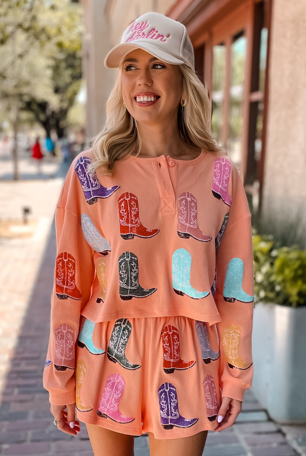 Cowboy Boot Henley Top