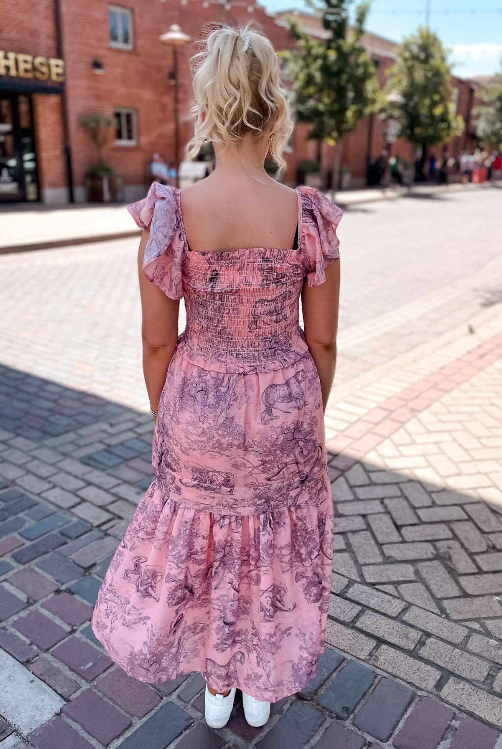 Just Peachy Toile Dress