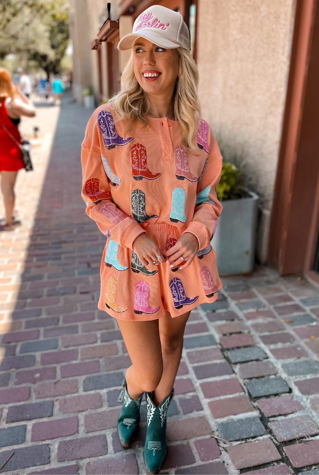 Cowboy Boot Henley Top
