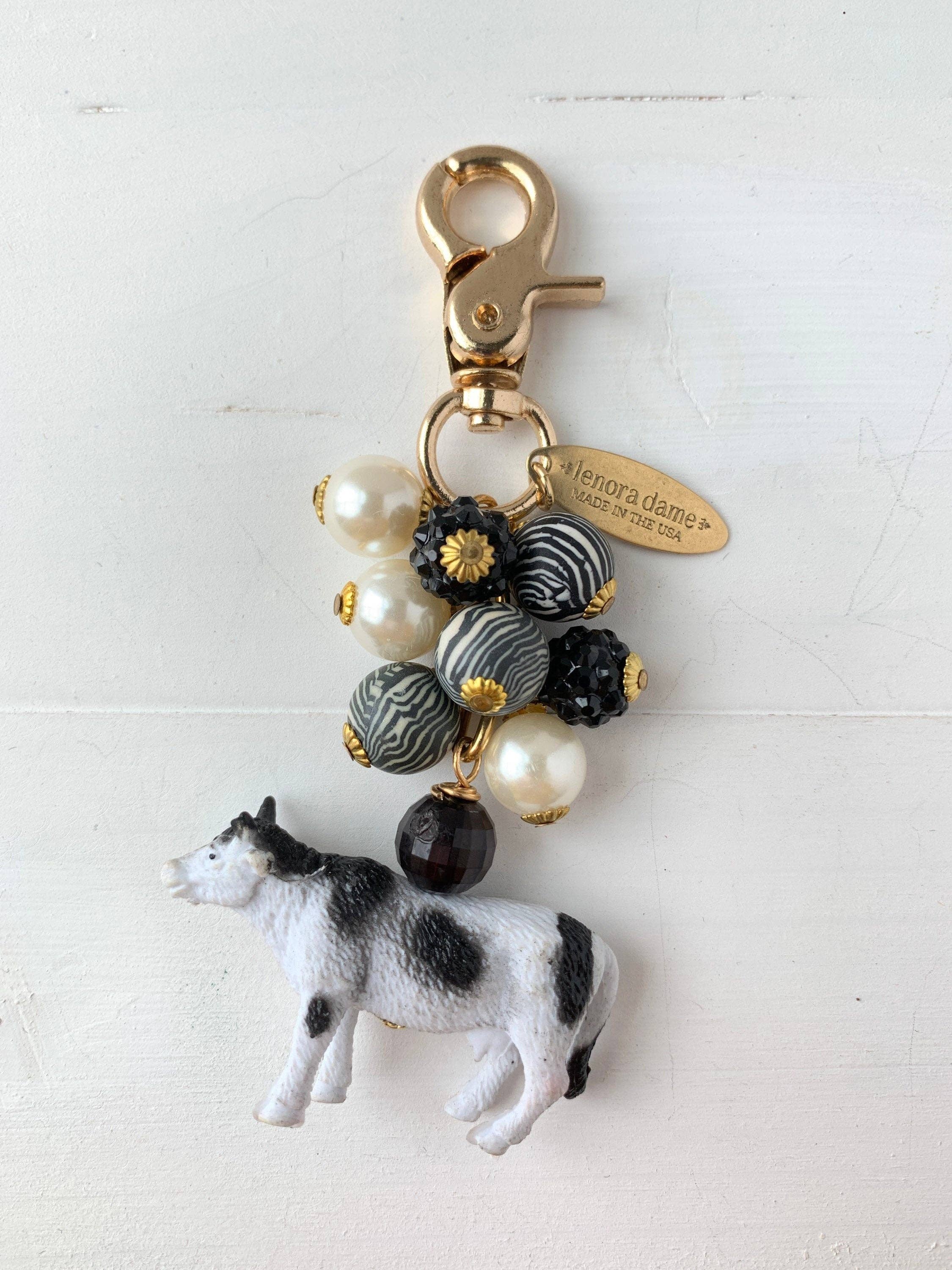 Cow Bag Charm & Keychain