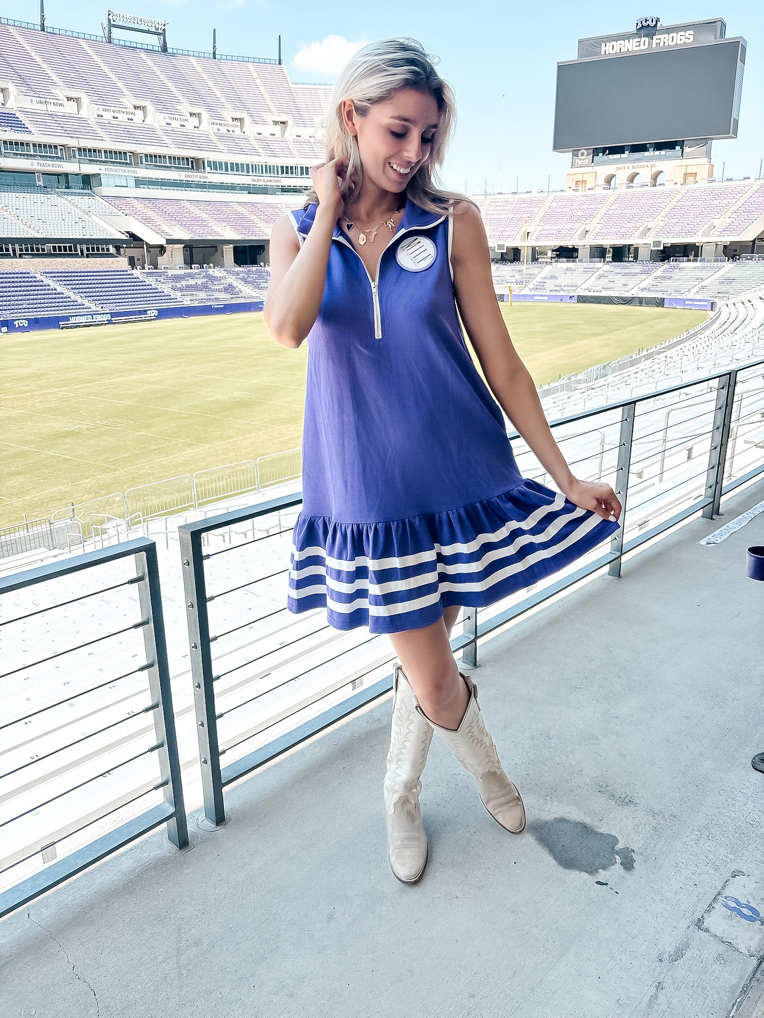 Quarter Zip Game Day Dress