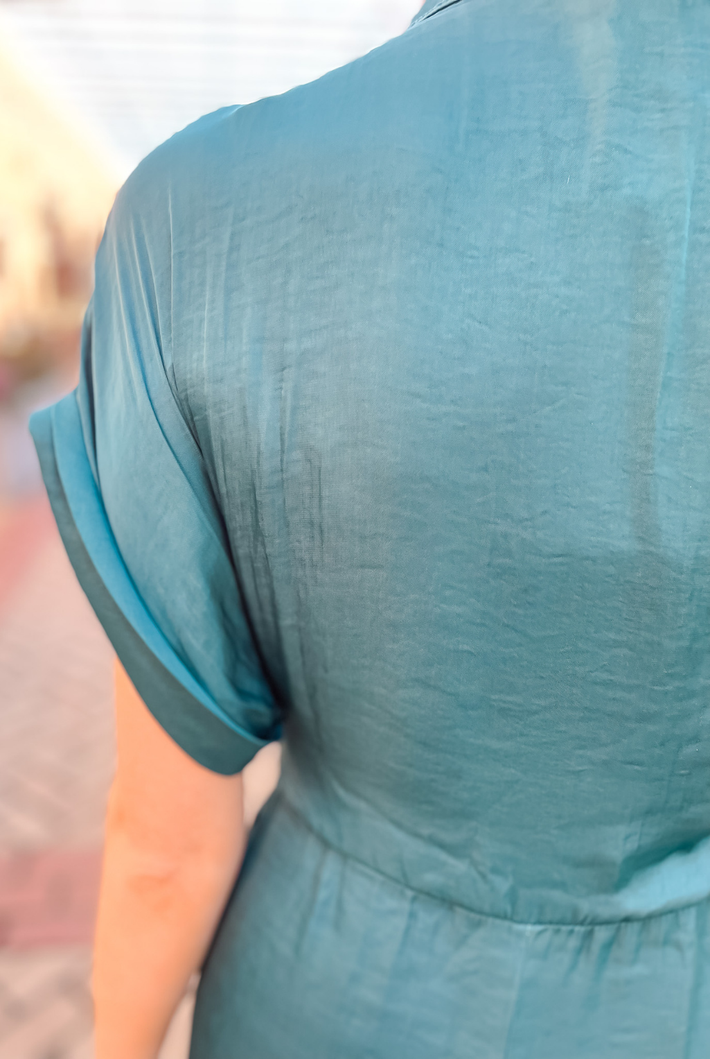 Tori Tie Dress - Teal