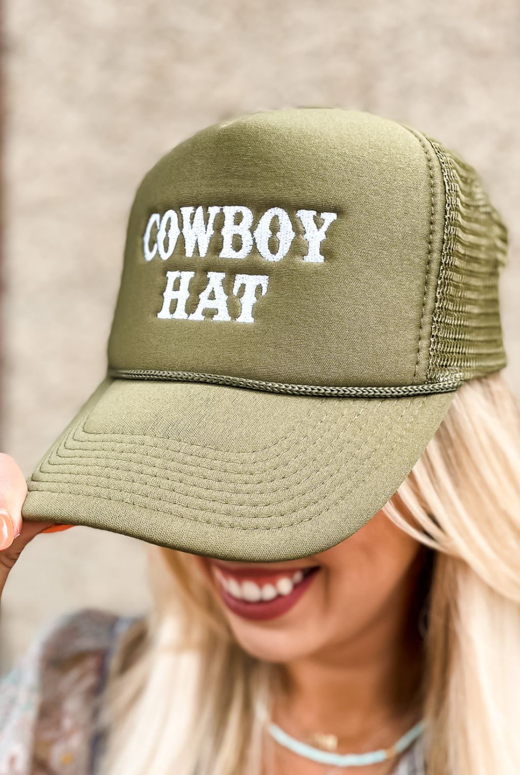 Cowboy Hat Trucker - Olive