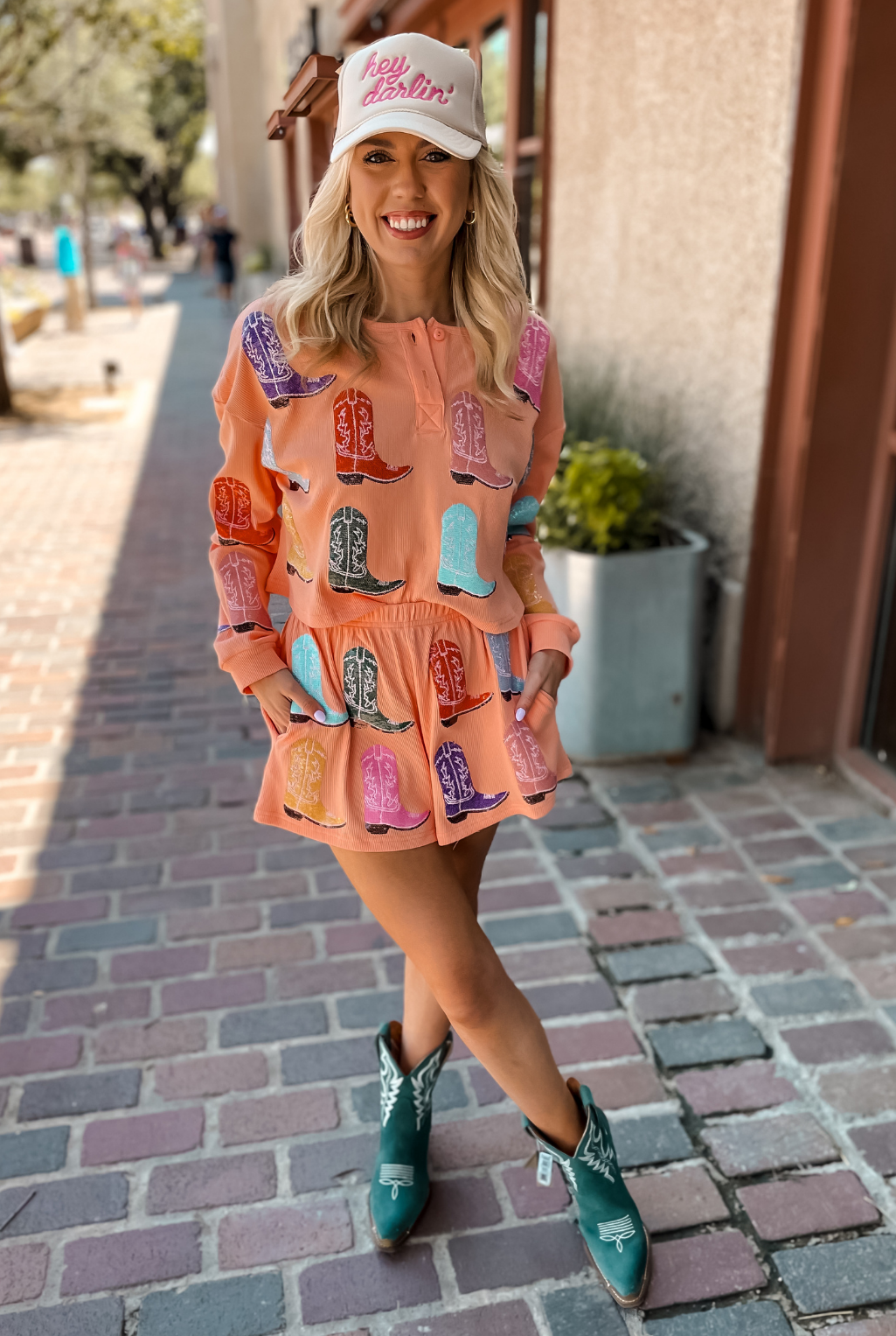 Cowboy Boot Henley Top
