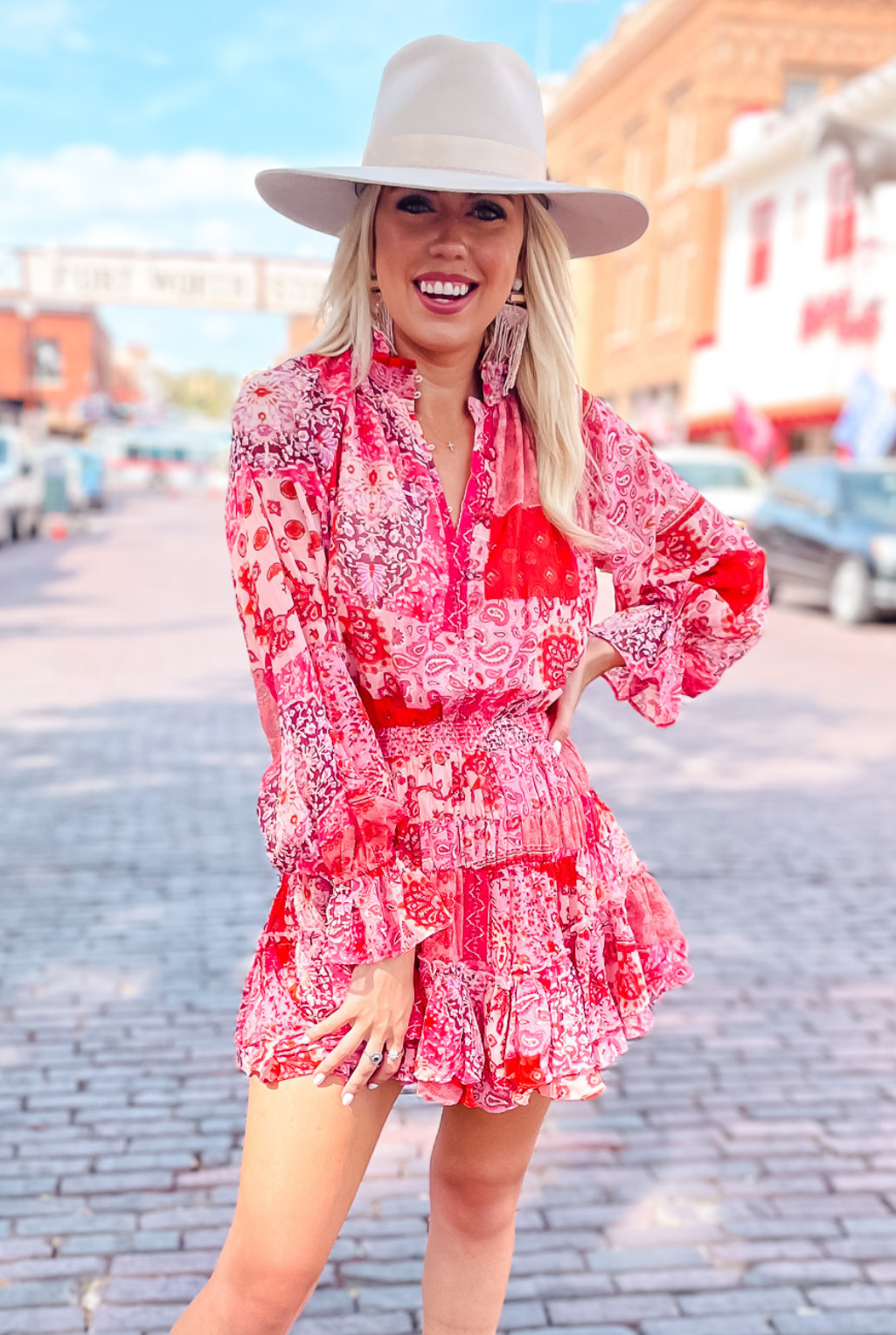 Fresh Floral Paisley Dress