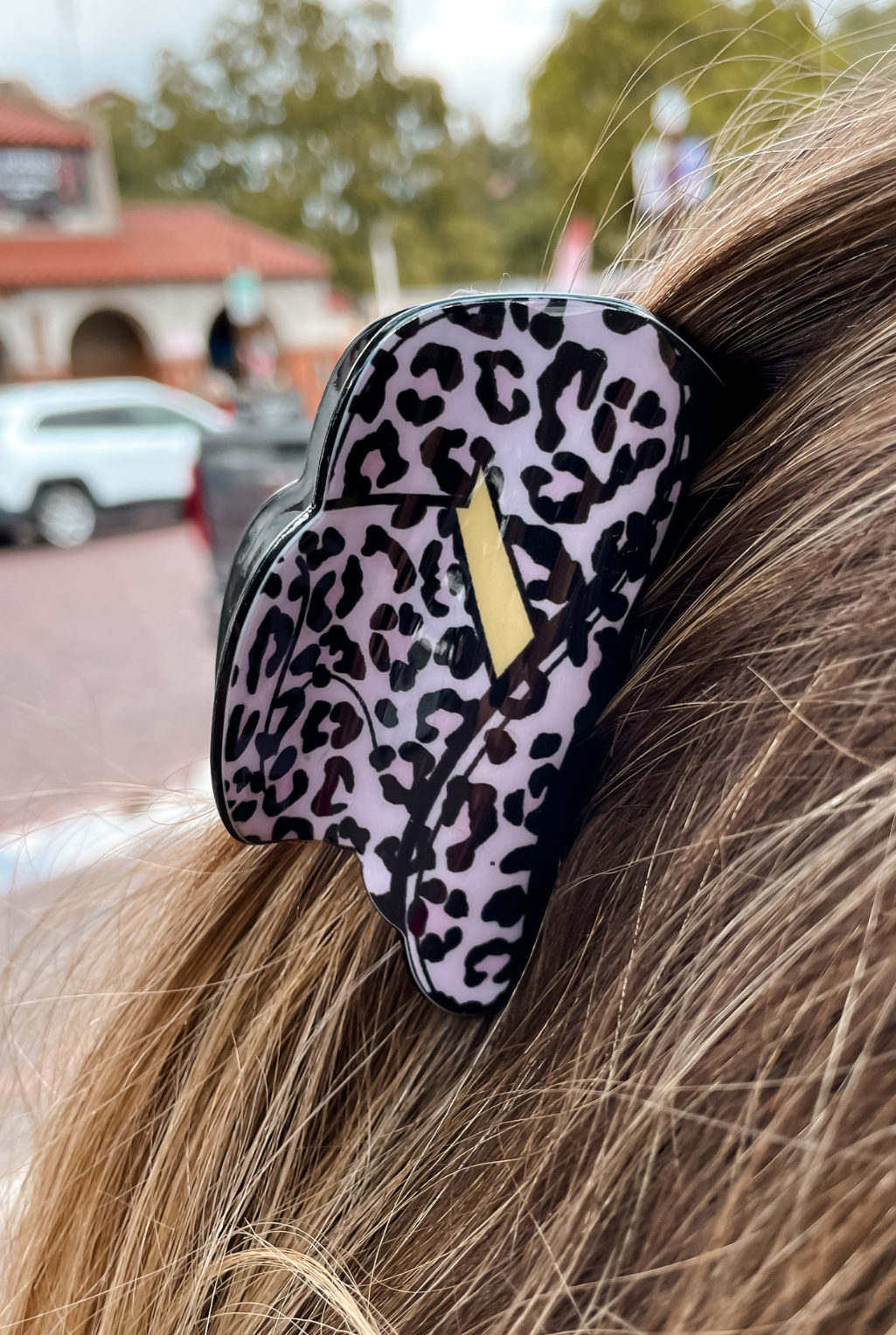 Cowgirl Hat Hair Claw Clip - Black