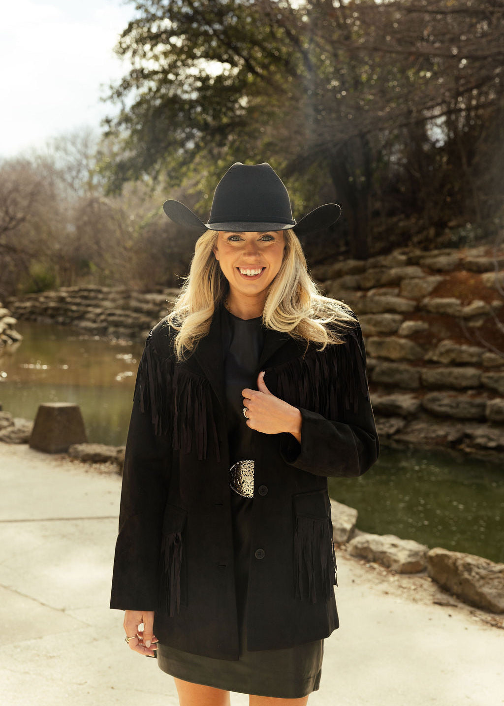 Stockshow Fringe Jacket Black