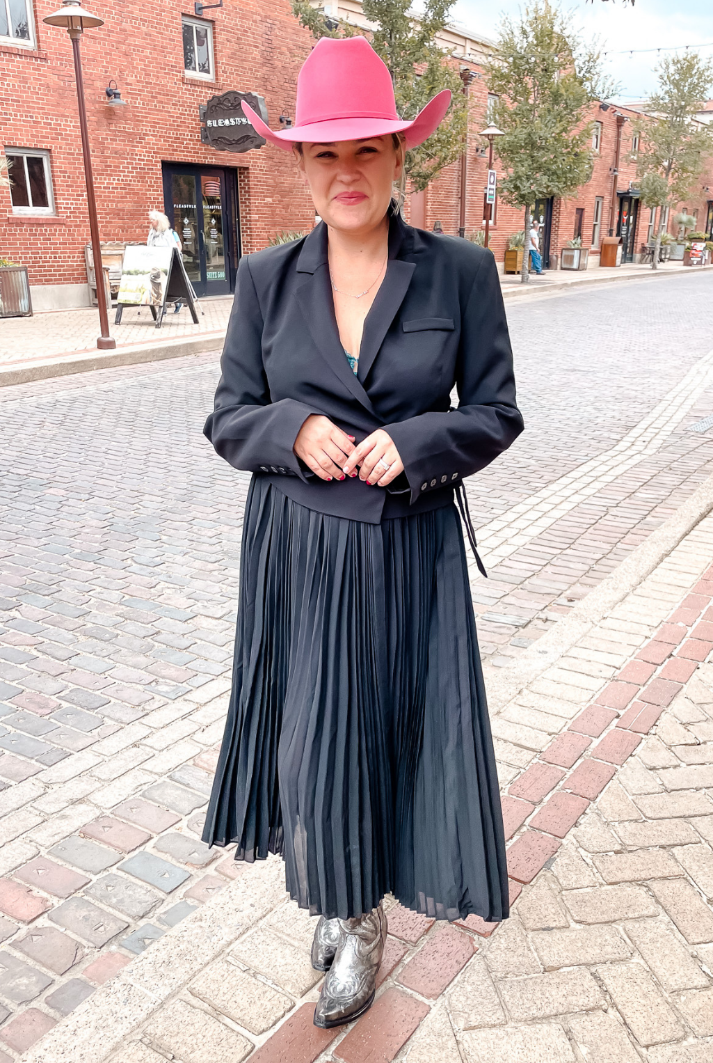 Astr - Sekani Tuxedo Coat Dress