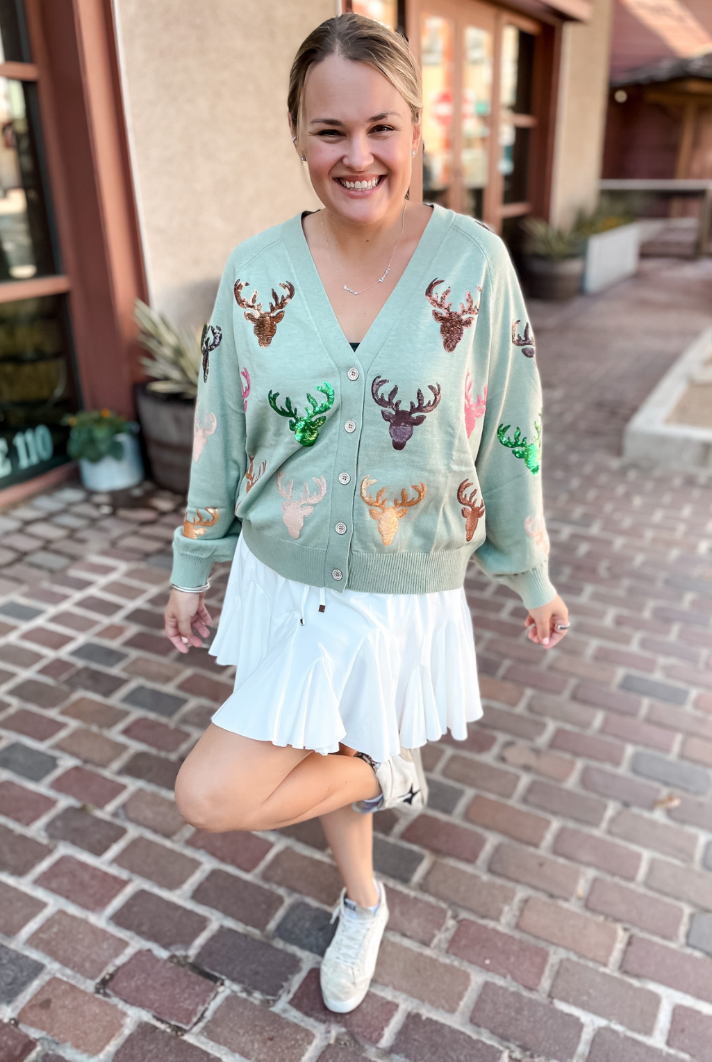 Queen Of Sparkles - Deer Head Cardigan
