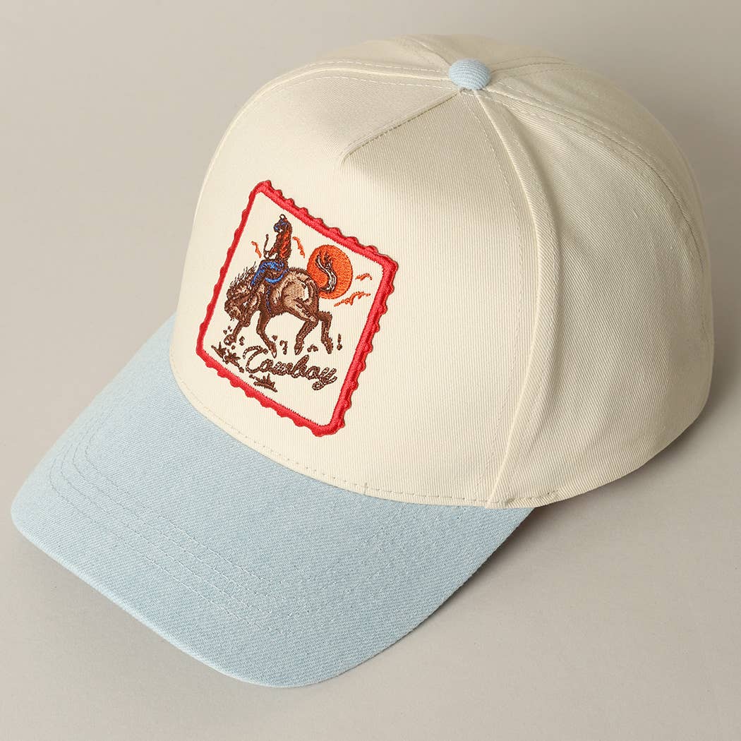 Bronco Cowboy Baseball Cap - Light