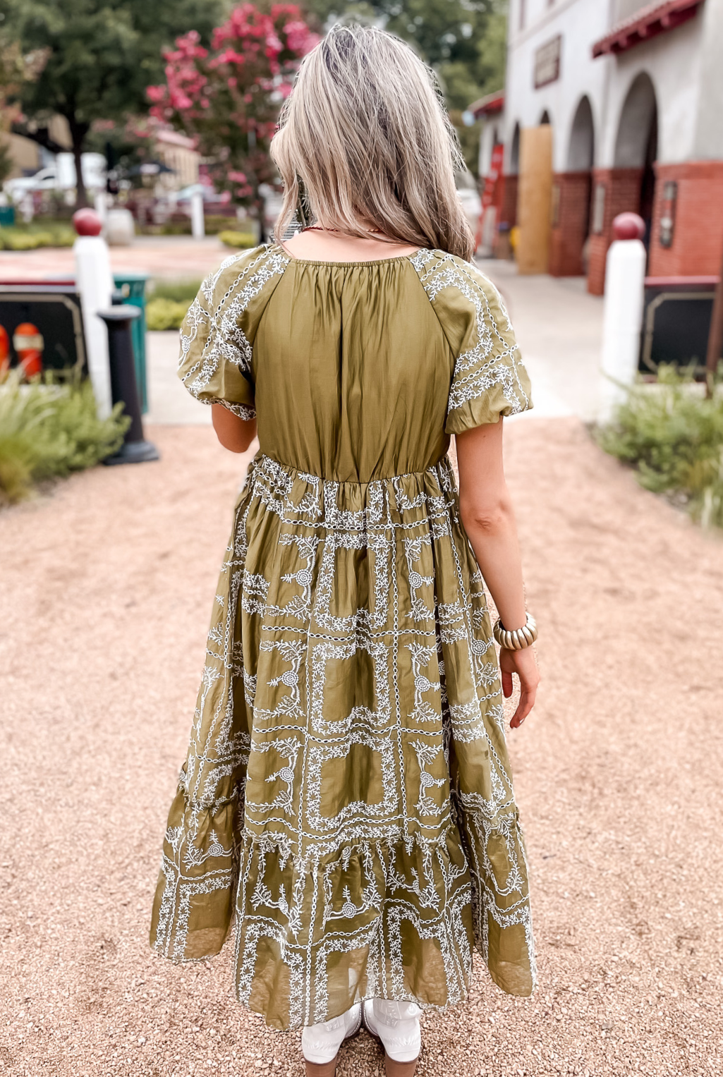 Fields Of Green Eyelet Dress