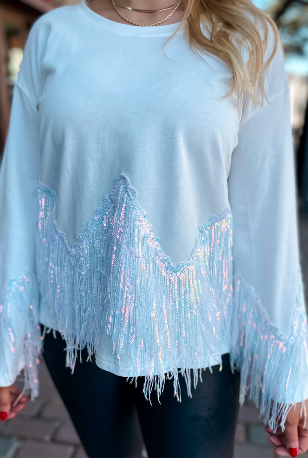 Heaven Sent Fringe Top