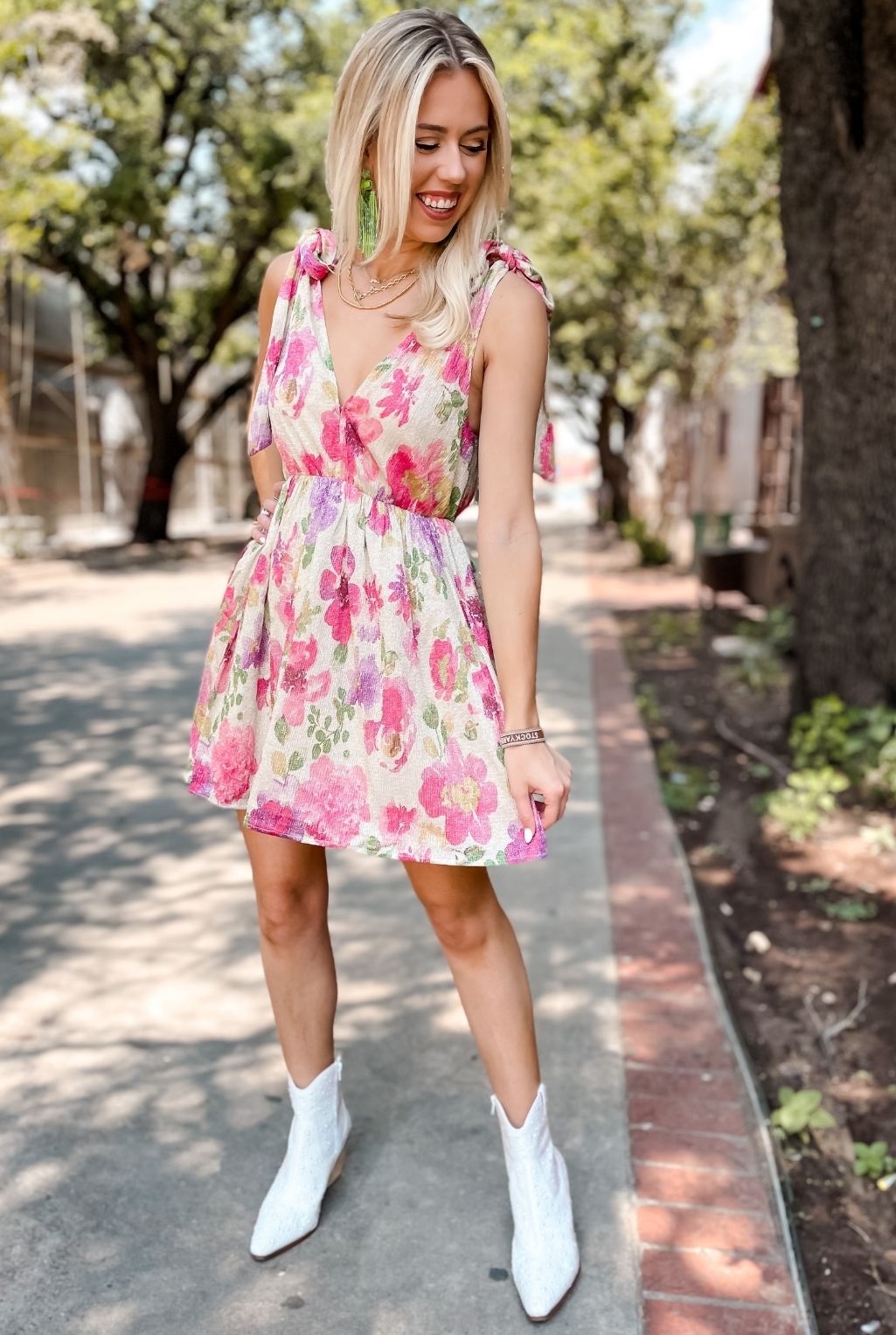 Melanie Dress - Raspberry Rose