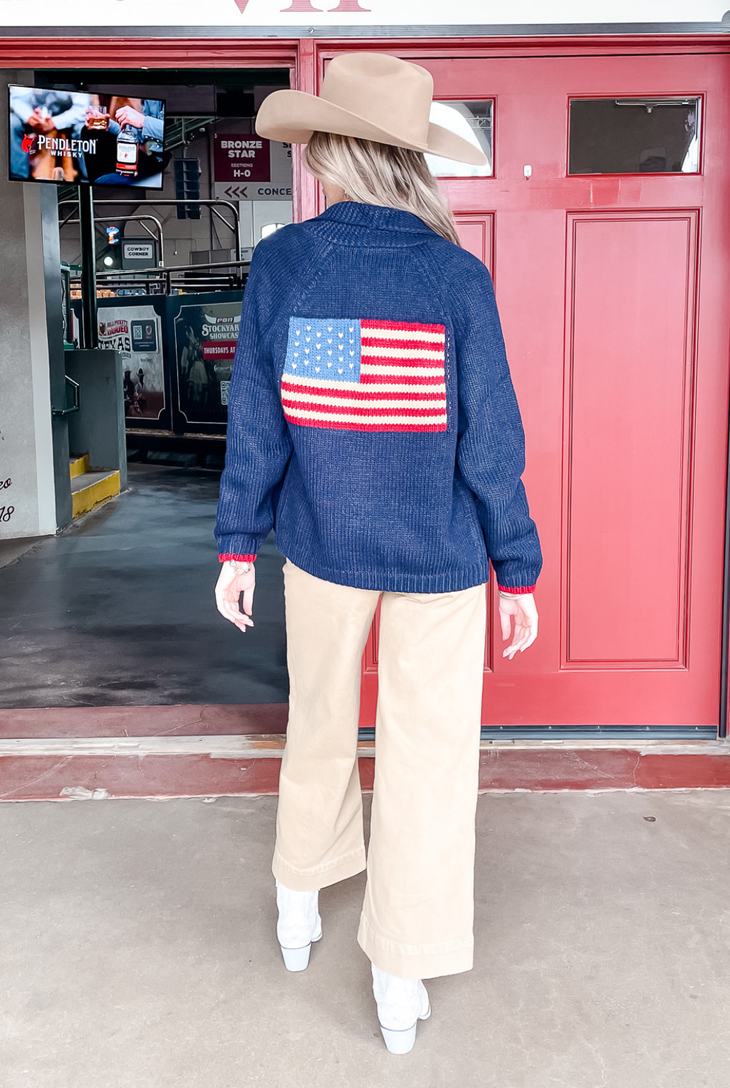 USA Varsity Flag Cardigan