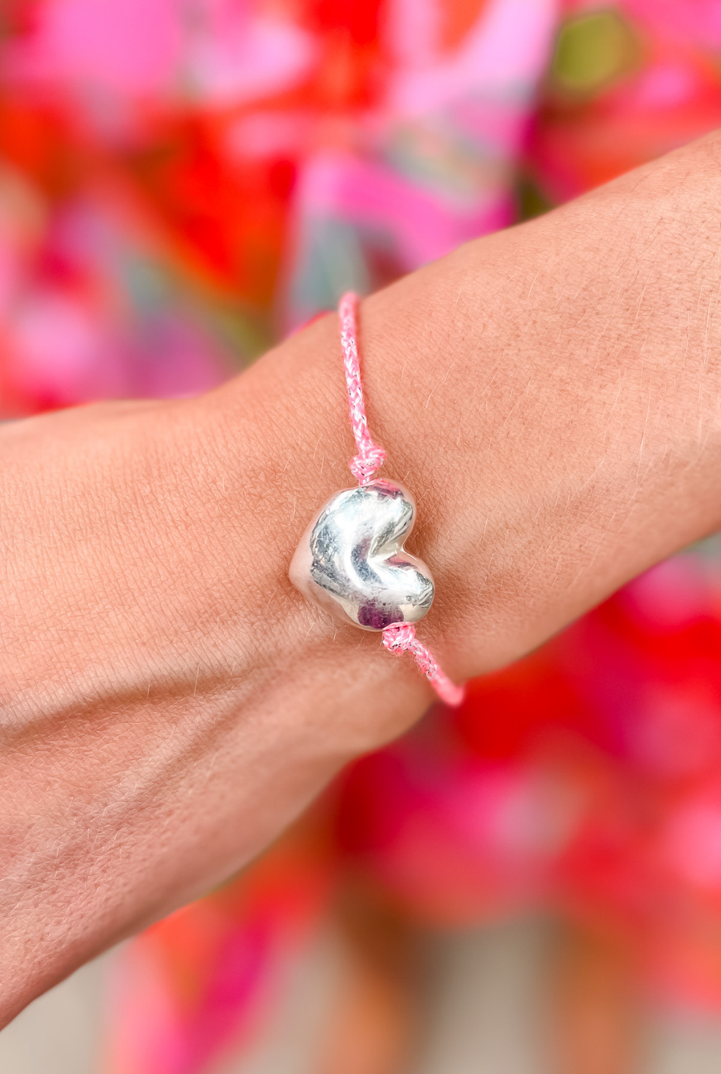 Heart On Pink Bracelet