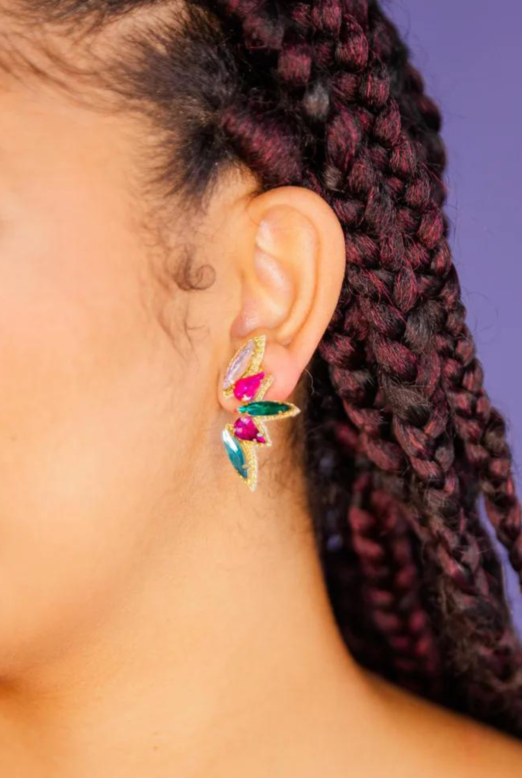 Wren Beaded Earrings - Pink Mix